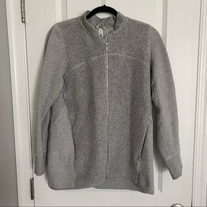 Gray Lululemon wool zip jacket size 10